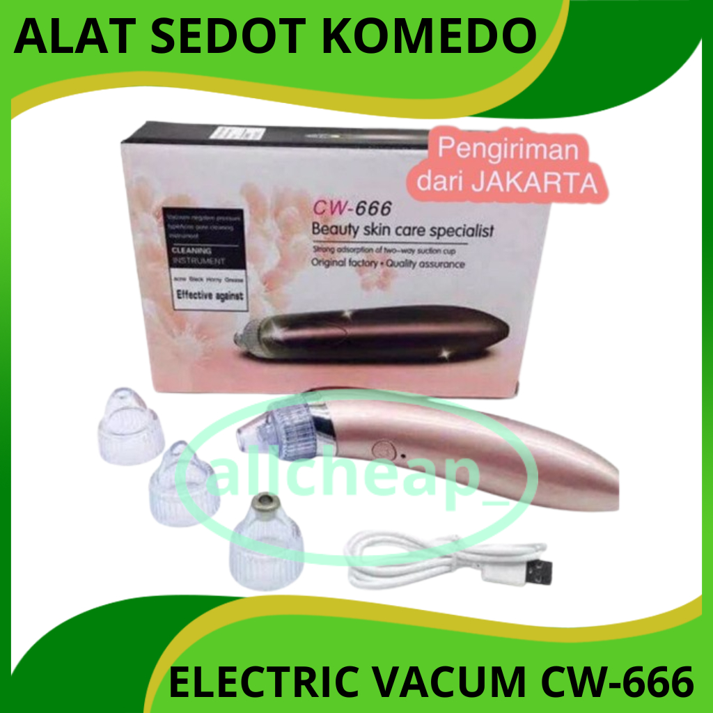 DM - Alat Sedot Komedo Jerawat Electric Vacum Blackhead Remover CW 666