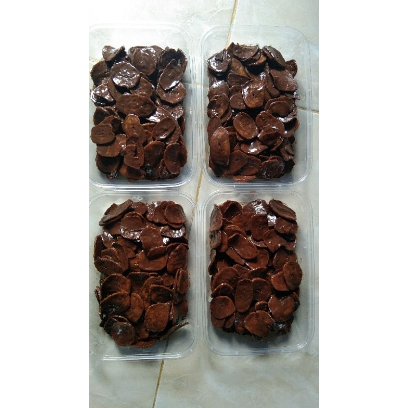 

Keripik pisang coklat lumer(Banana Chips Lumer) Box 500ml