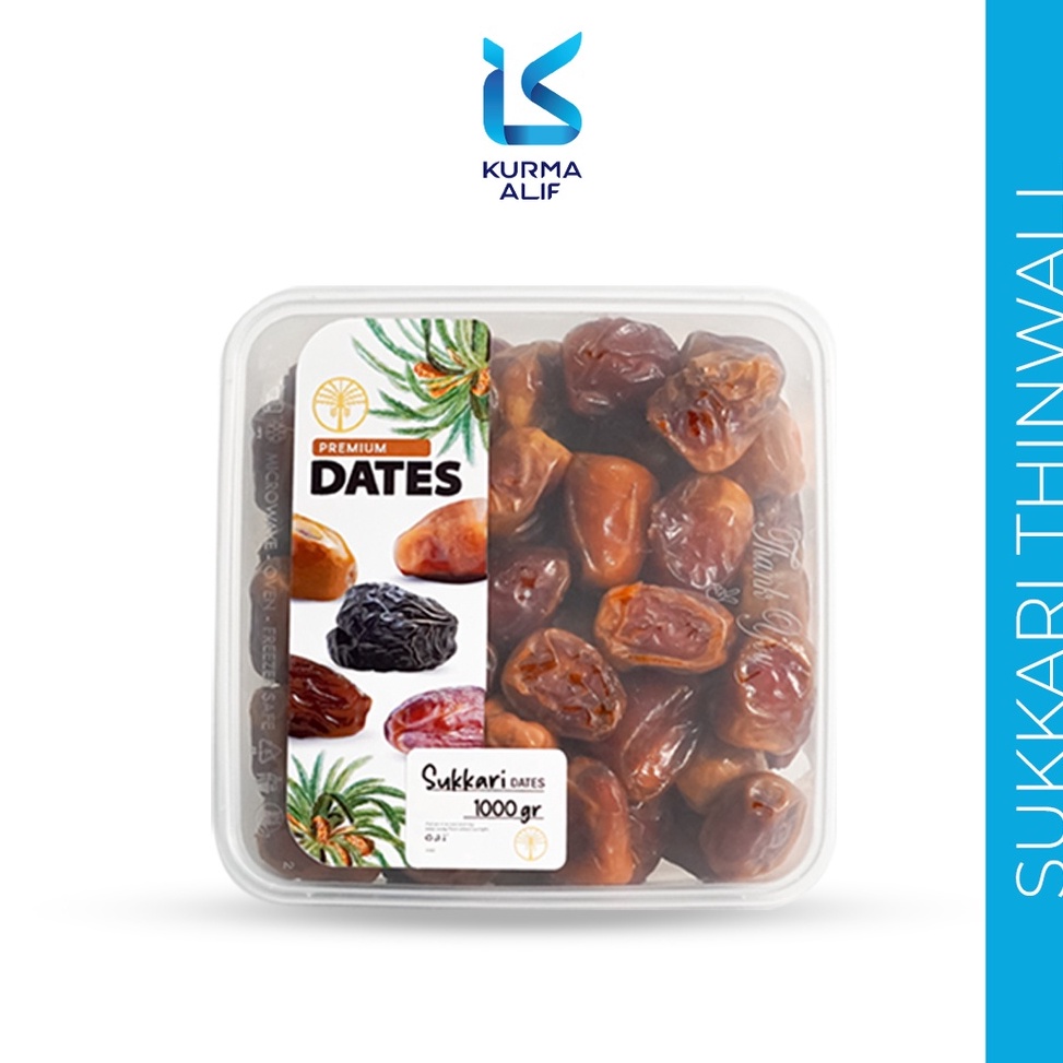 

Kurma Sukari Thinwall 1 Kg - Kurma Raja Basah Premium Quality