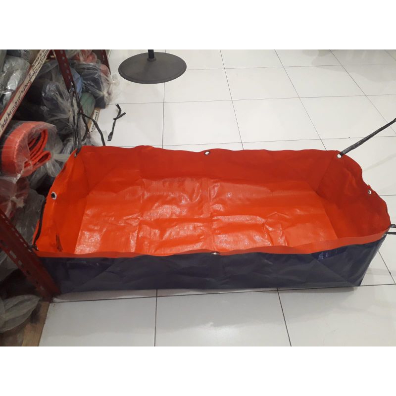 TERPAL KOLAM IKAN A5  UK 2x1x0,50 PREMIUM /TERPAL KOLAM KOTAK/ TERPAL KOLAM IKAN MINI /TERPAL IKAN