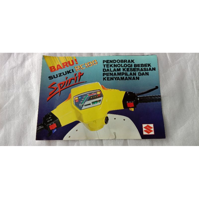 brosur Suzuki RC100 original NOS