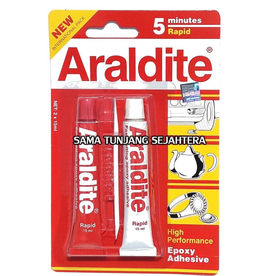 Terkini LEM ARALDITE RED - ARALDITE 5 MINUTES RAPID