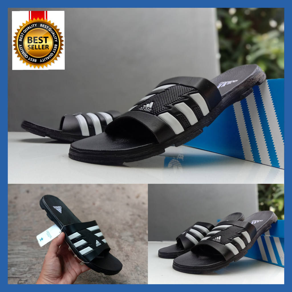 SANDAL PRIA ADIDAS / SENDAL SELOP COWOK / SANDAL SLIDE ANTI SLIP RINGAN