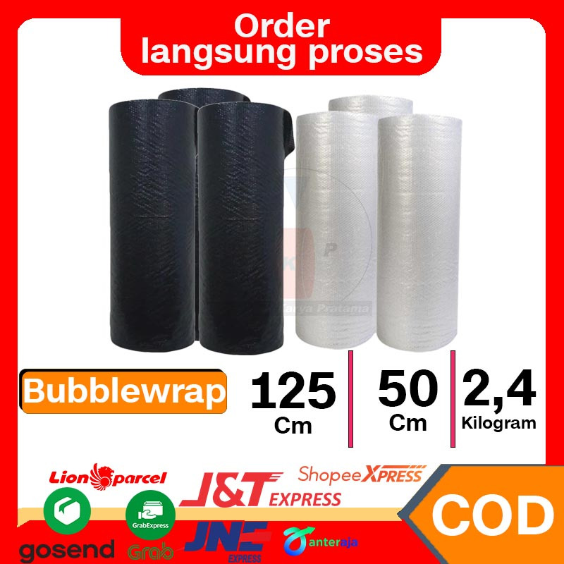 

Bubble Wrap Hitam Bening 2,4 kg WELLPACK