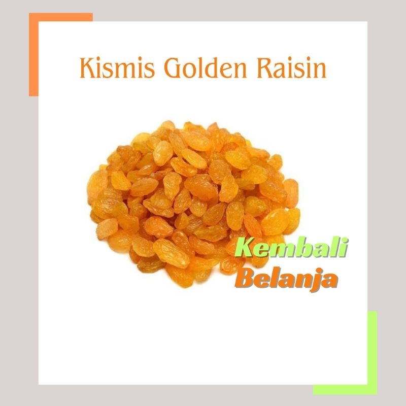 

Kismis Golden Raisins 50 Gram/ Golden Raisin/ Kismis Asam Manis