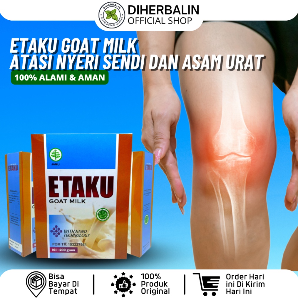 

12.12 SALE Etaku Goat Milk Susu Kambing Etawa Herbal Atasi Nyeri Sendi dan Asam Urat buruan