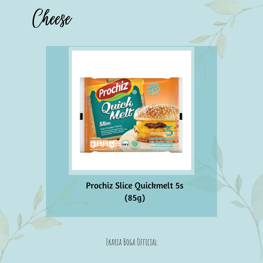 

KEJU LEMBARAN | KEJU CHEDDAR OLAHAN | PROCHIZ QUICK MELT | PROCHIZ SLICE QUICKMELT 5S