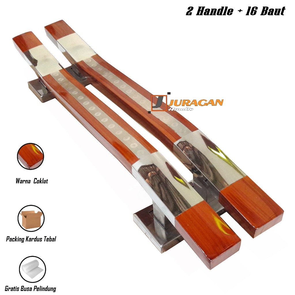 Handle Pintu Modern Minimalis 45 cm Gagang Pintu Rumah 2 Pintu Mewah