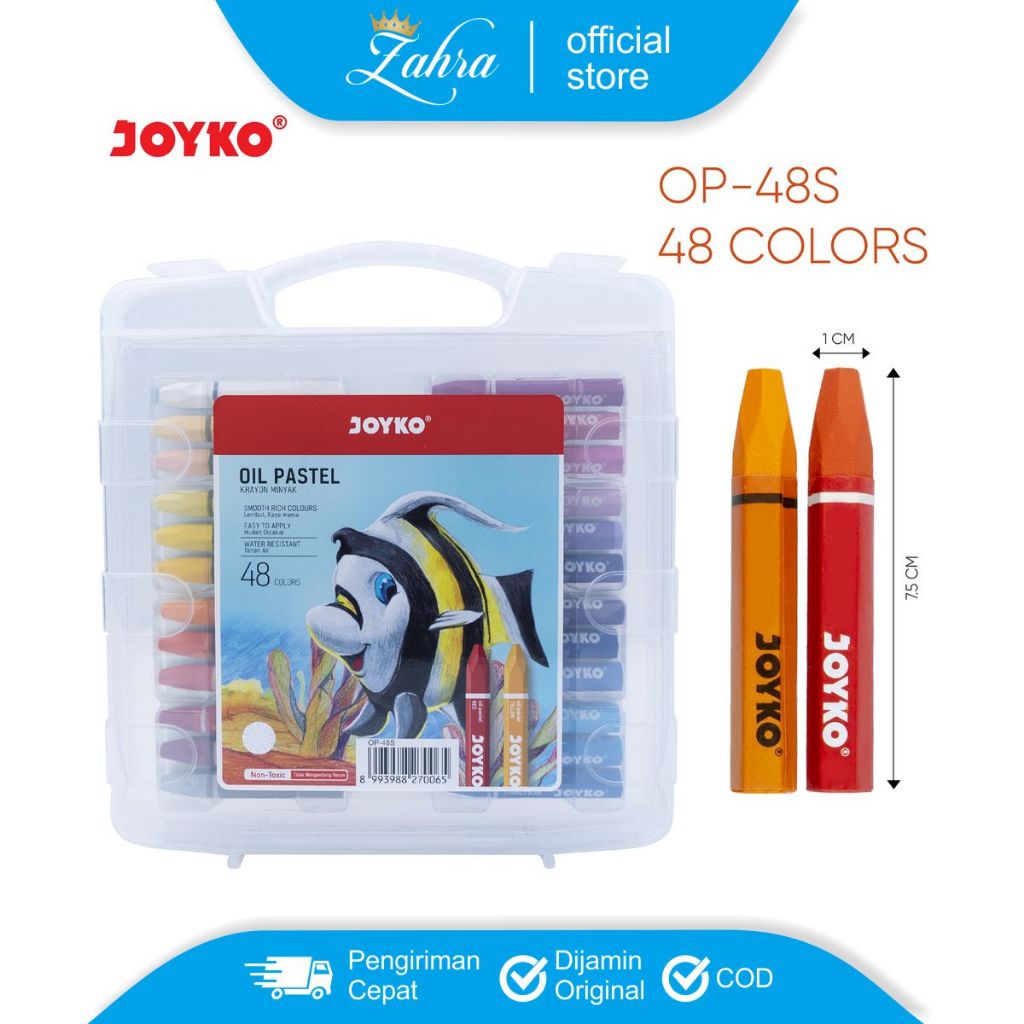 

Krayon/Crayon Joyko Oil Pastel 48 Warna