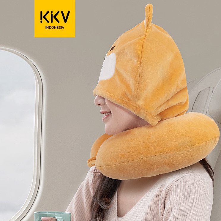 KKV - Alba Sol Hooded Neck Pillow Bantal Leher