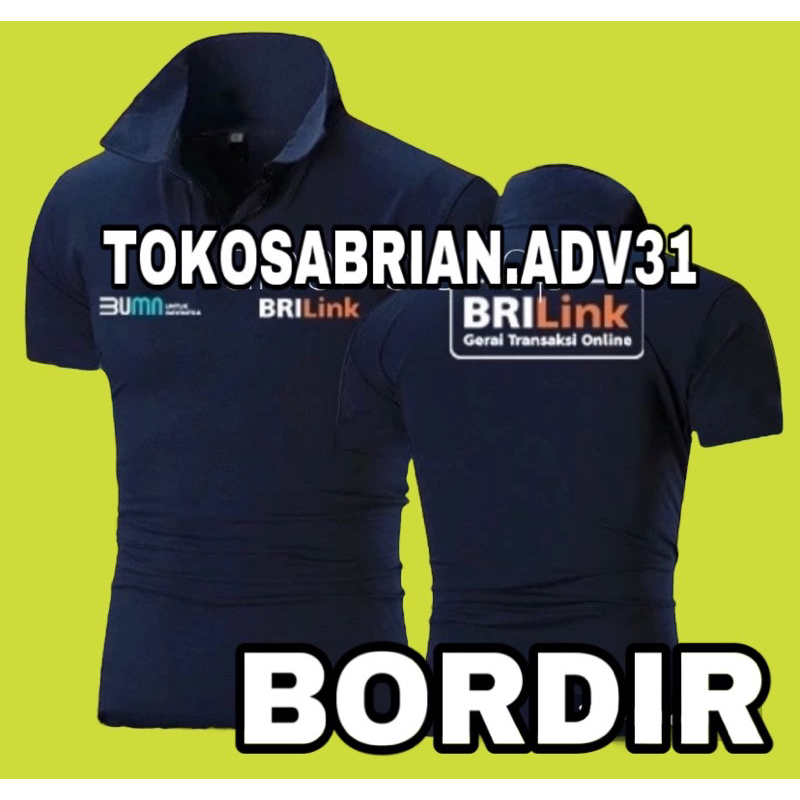 KAOS KATUN BRILINK BAJU KAOS BRILINK POLO SHIRT