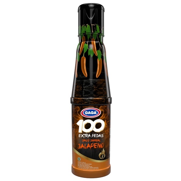 

Gaga 100 Extra Pedas Saus Sambal Jalapeno Level 5 140ml