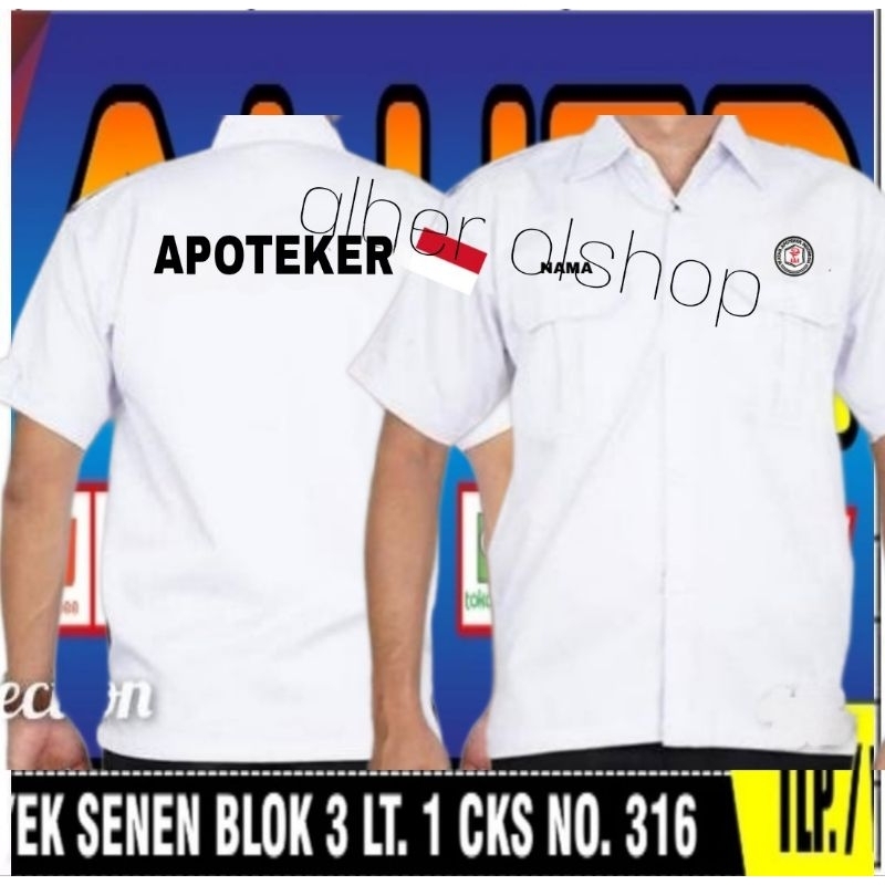 new kemeja apoteker baju apoteker seragam apoteker Pdh apoteker kemeja kerja apoteker baju kerja apo