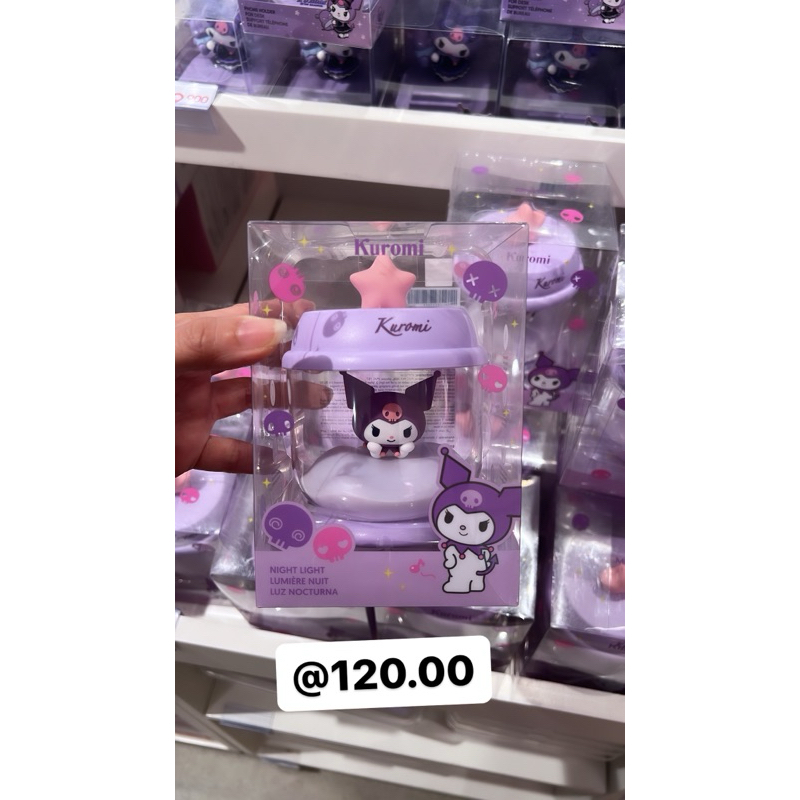 Lampu tidur Kuromi Miniso X Sanrio