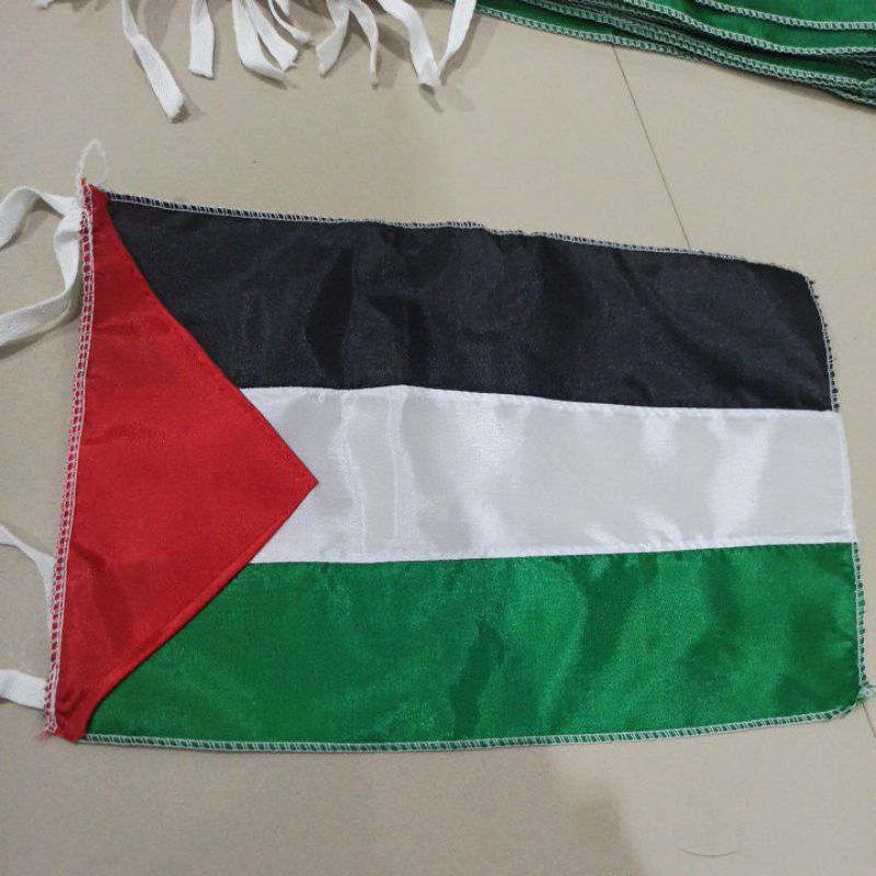 Bendera Palestina ukuran kecil untuk kaca spion mobil, motor, atau untuk meja
