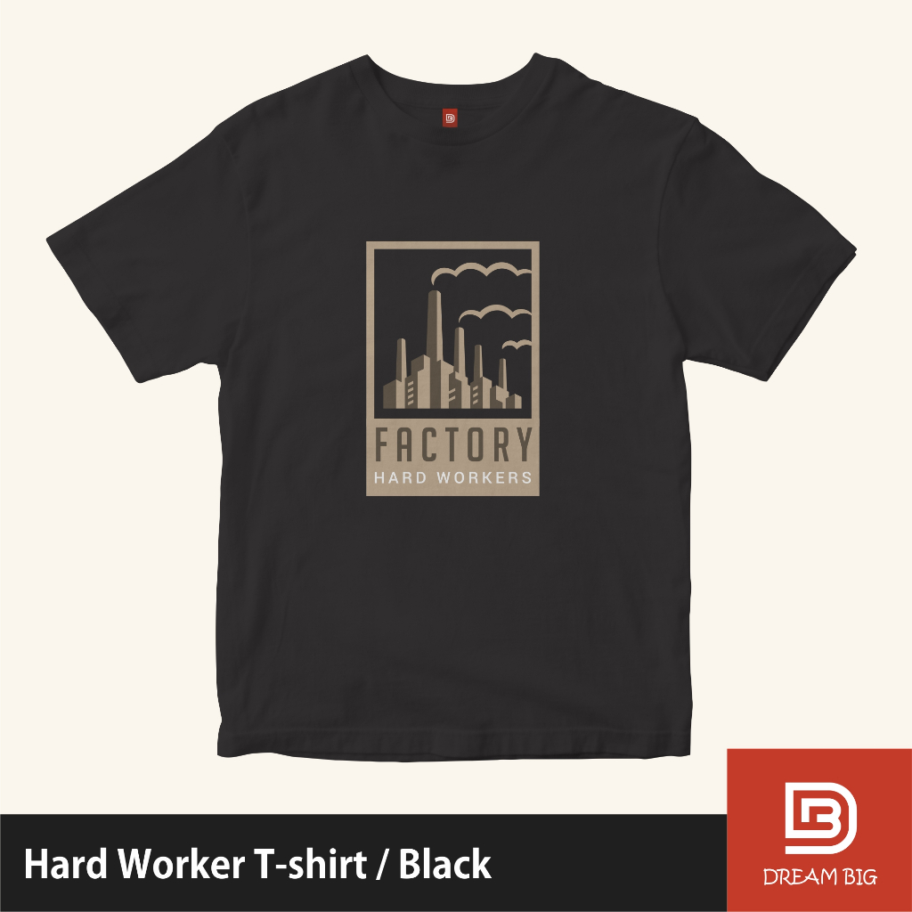 T-shirt Kaos Distro Pria Wanita Cattun Combad 24s Profesi Pekerja Pabrik/Buruh Indonesia