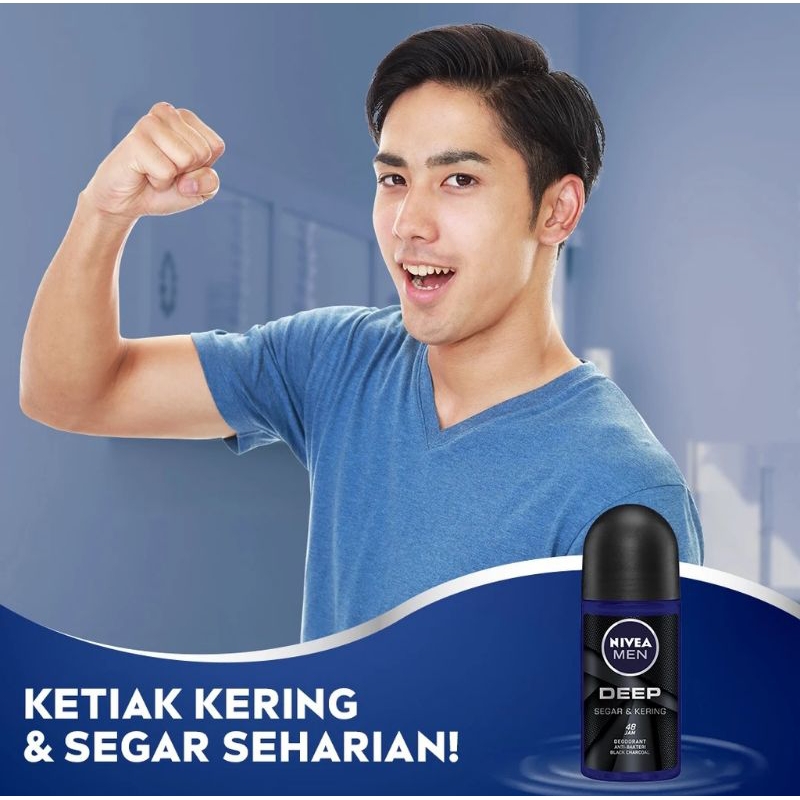 READY MEN‼️ DEODORANT NIVEA MEN DEEP 50ML