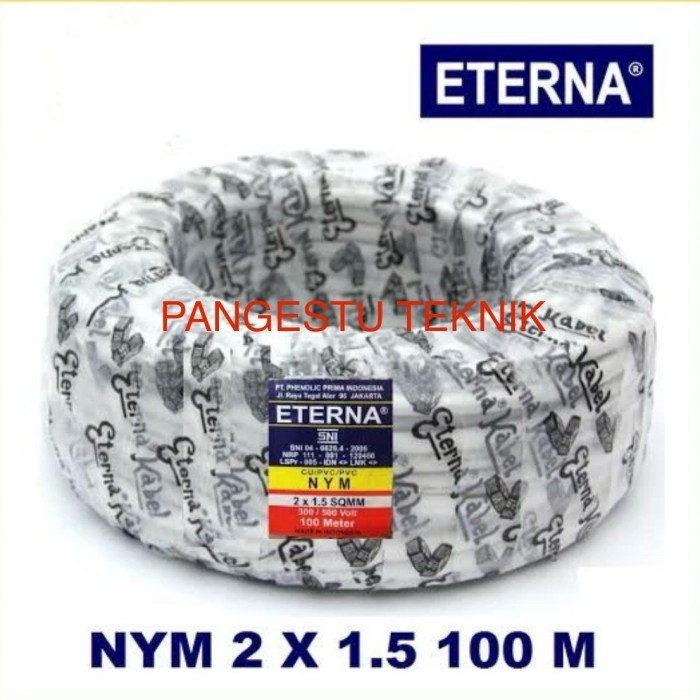 Kabel NYM 2 x 1,5 mm ETERNA / 100 Meter / NYM 2 x 1.5 mm