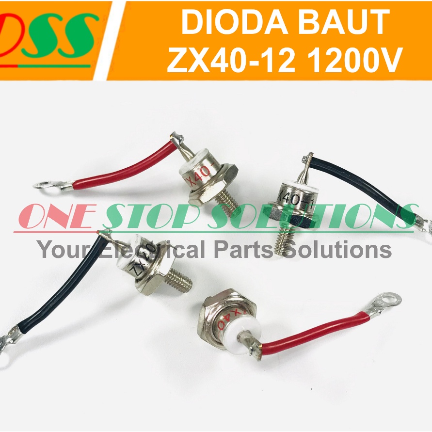 Restock DIODA BAUT ZX40-12 ZX 40-12 40A 1200V MERAH HITAM PANAH ATAS BAWAH.