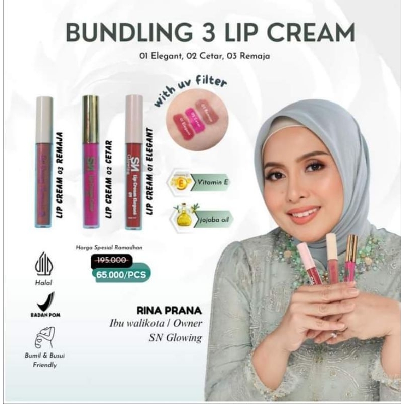 Lip cream sn glowing