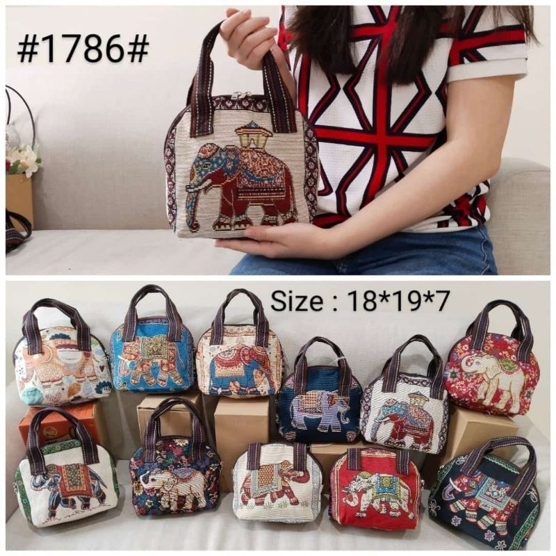sale  Tas thailand jinjing tas mini hand bag murah thailand jinjing mini / pouch thailand souvenir b