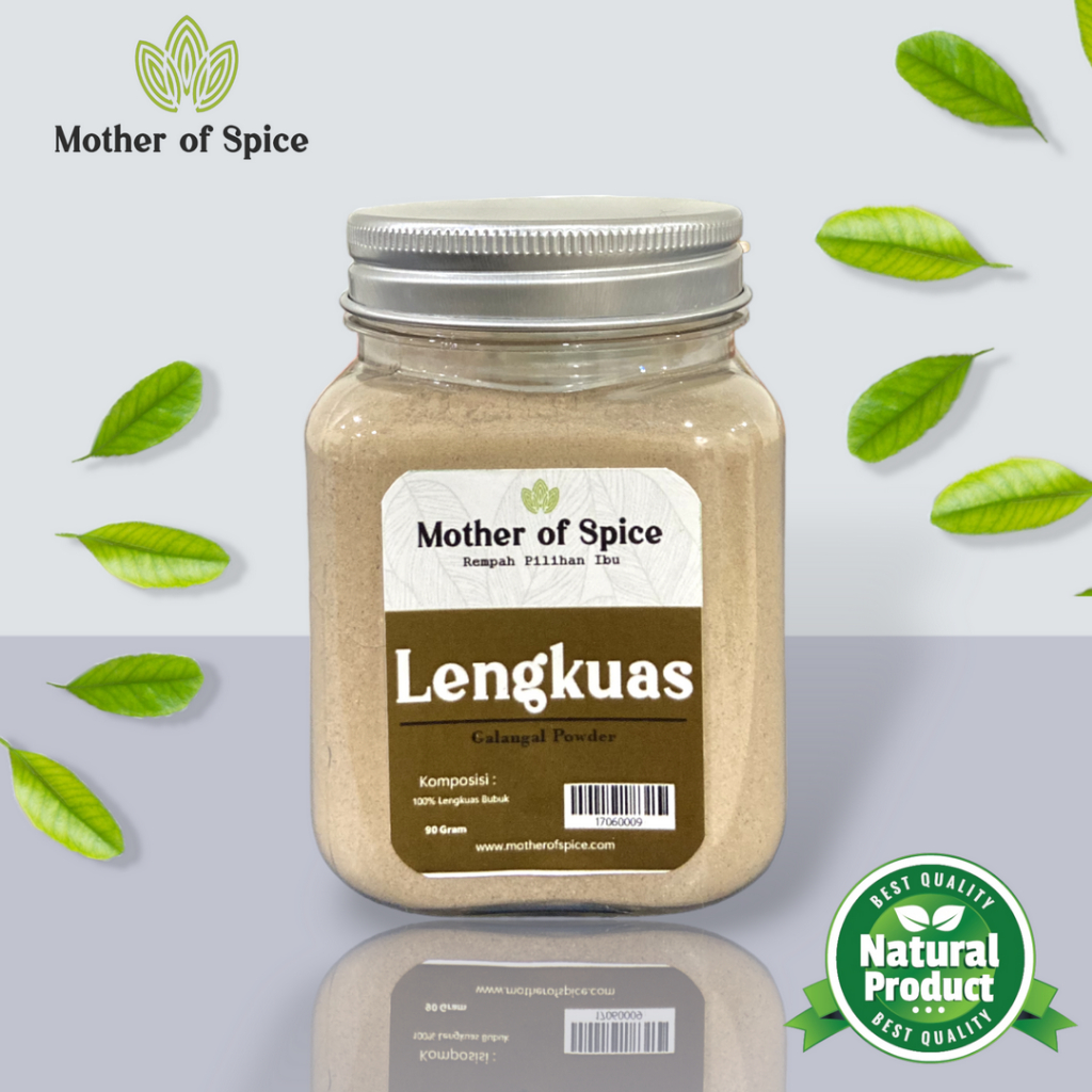 

Lengkuas Bubuk Masak / Lengkuas Penyedap Rasa / Bubuk Lengkuas Asli Tanpa Campuran 90 Gram