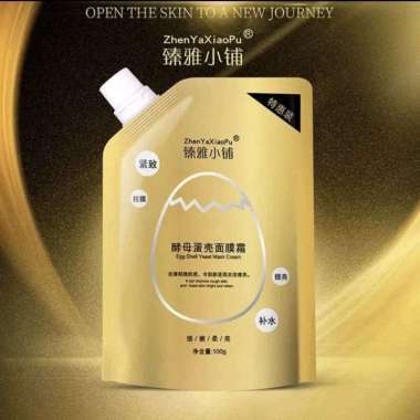 3 Paket Egg shell yeast mask cream ORIGINAL