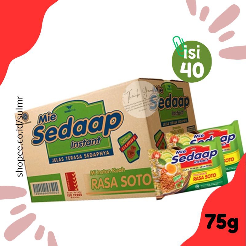 

Mie Sedap Instant Soto @75g