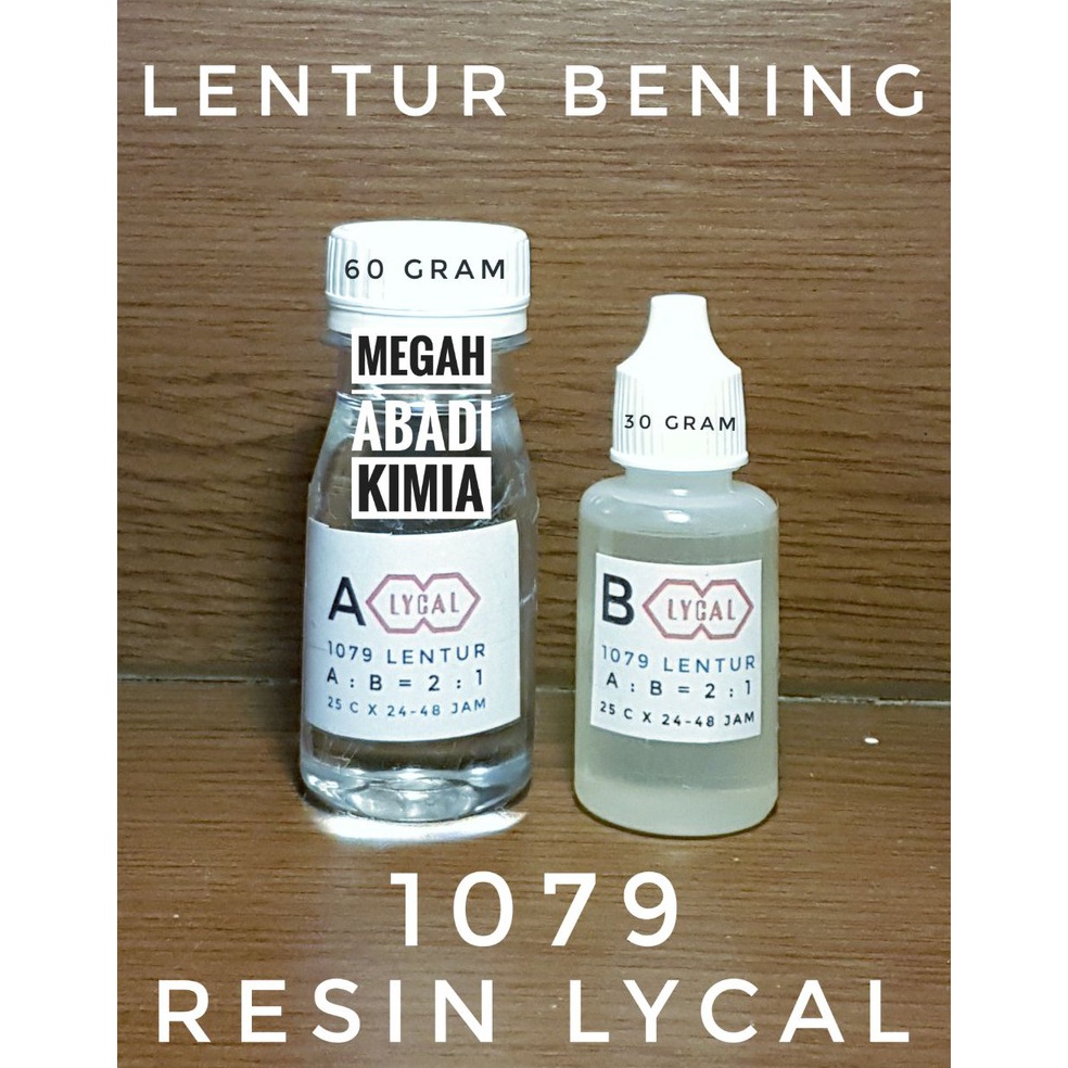 TERBAIK Resin bening Lentur Lycal 90 Gram