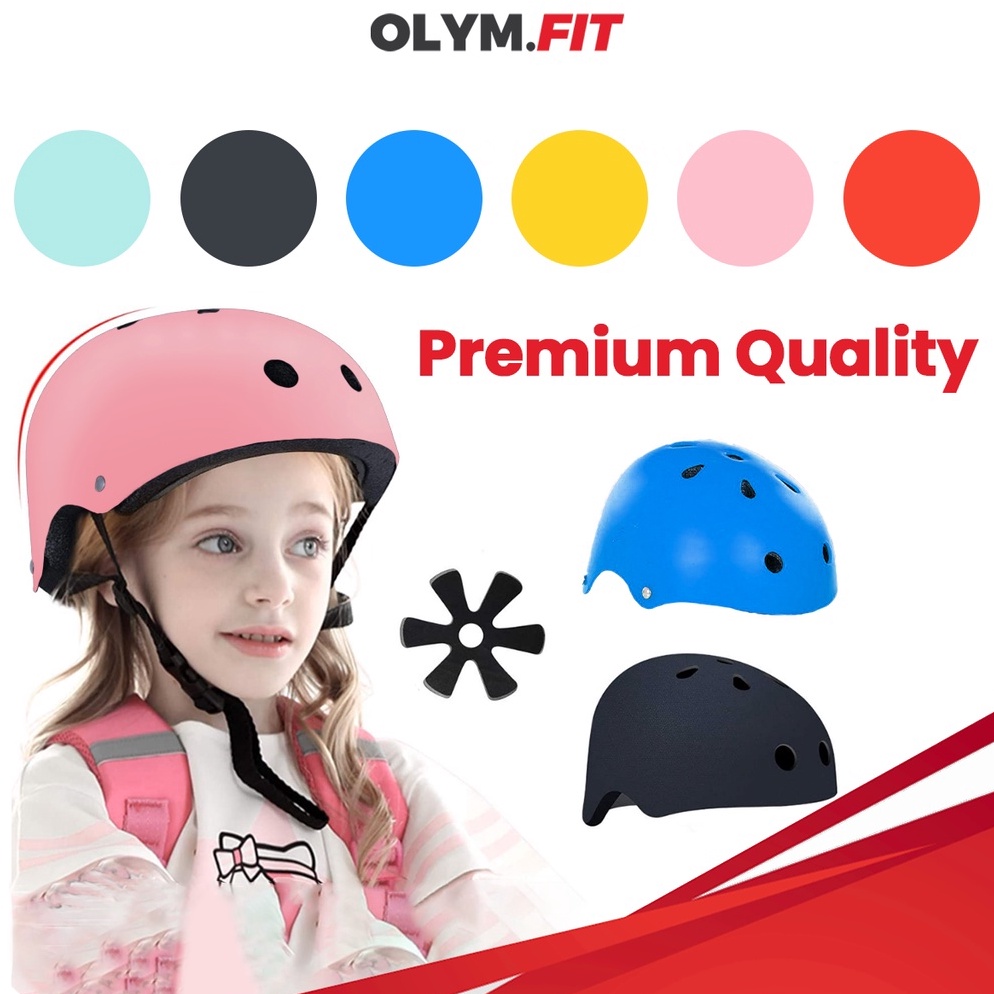 Harga TERMURAAH.. HIGH QUALITY Helm Sepeda Anak Umur Usia 3 - 12 Tahun Helem Skateboard Otoped Sepat