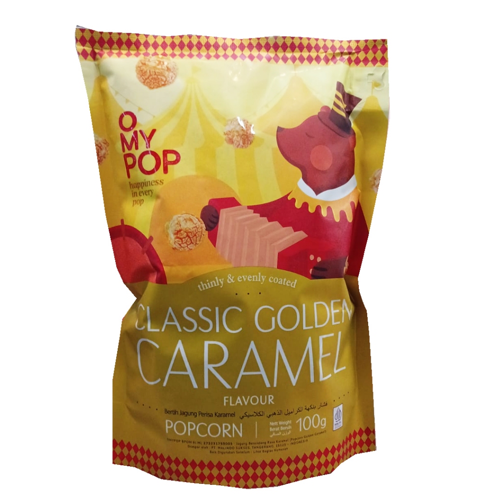 

OMYPOP CLASSIC GOLDEN CARAMEL FLAVOUR POPCORN 100g