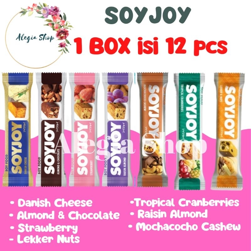 

Soyjoy 1 Box isi 12 All Varian Camilan Diet Murah