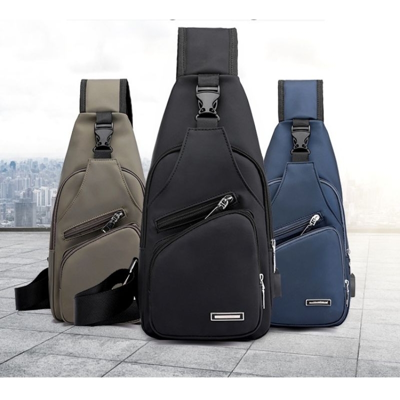 Tas Bahu Tren Fashion/Tas Selempang Anti Air/Tas Merk Trendy pria/Tas Pria/Tas Import