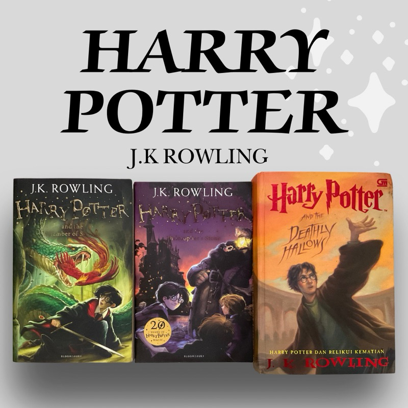 Buku Harry Potter- J.k Rowling Bahasa Inggris dan Indonesia