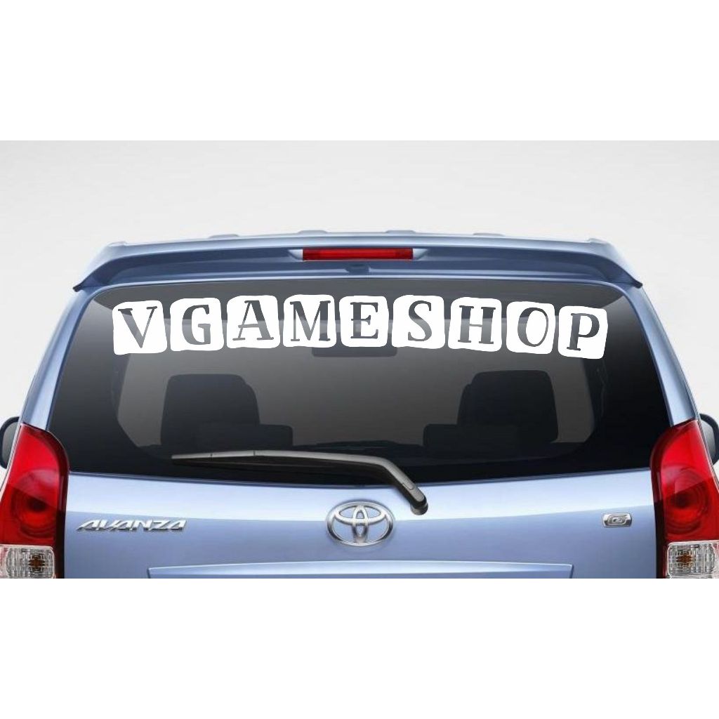 Stiker Huruf Kaca Belakang Mobil Custom