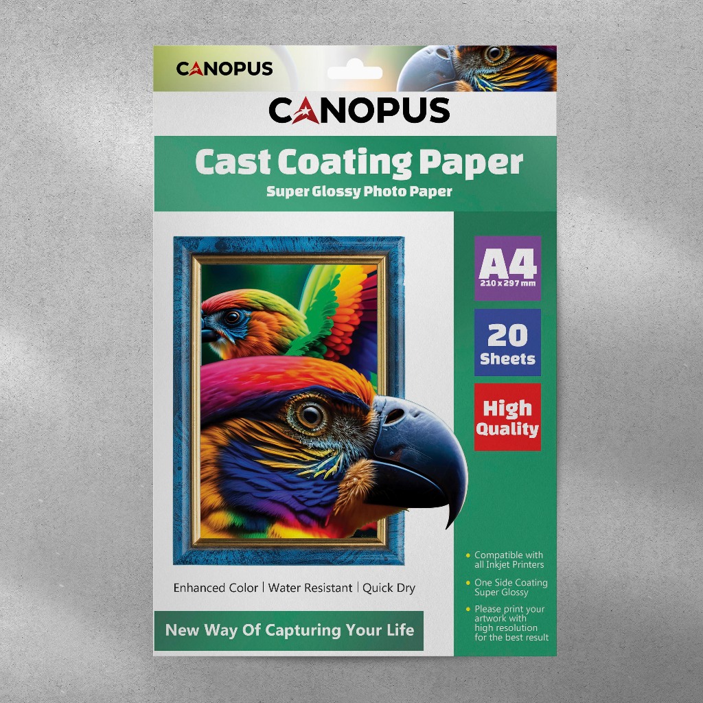 Kertas Foto Glossy Photo Paper A4 240 Gsm 20 lembar by Canopus