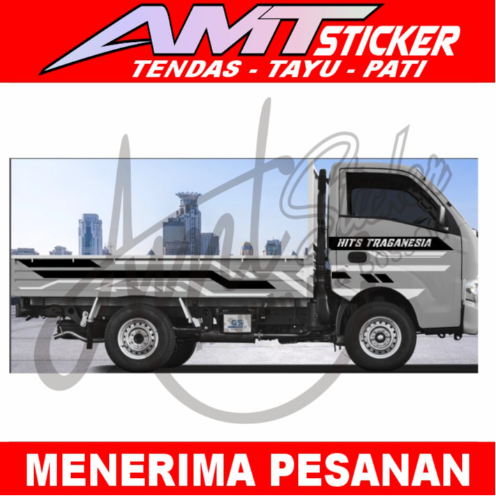 [Terlaris] Striping Cutting Body Samping Mobil Pick Up Isuzu Traga Stiker Isuzu Traga