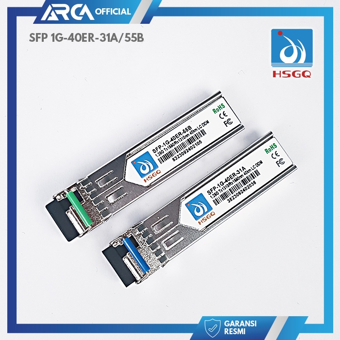 SFP Uplink HSGQ Bidi 1G 40ER 1 Set Sepasang 31A 55B 1310 1550 40Km