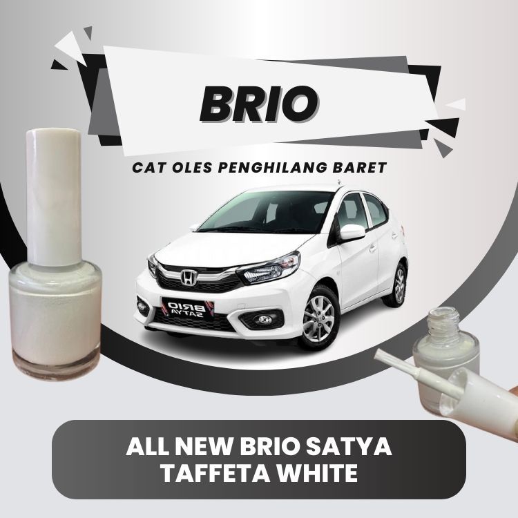 Cat Oles Mobil Honda Brio Taffeta White Penghilang Baret Body Baret Bumper Karat Body Mobil Brio Put