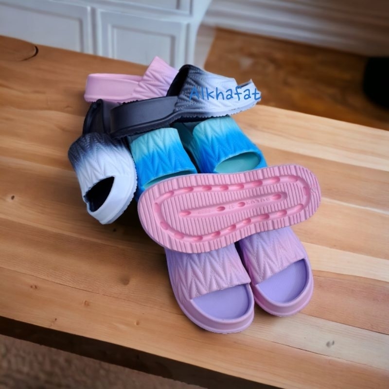 sandal wanita karet eva tinggi empuk dan ringan