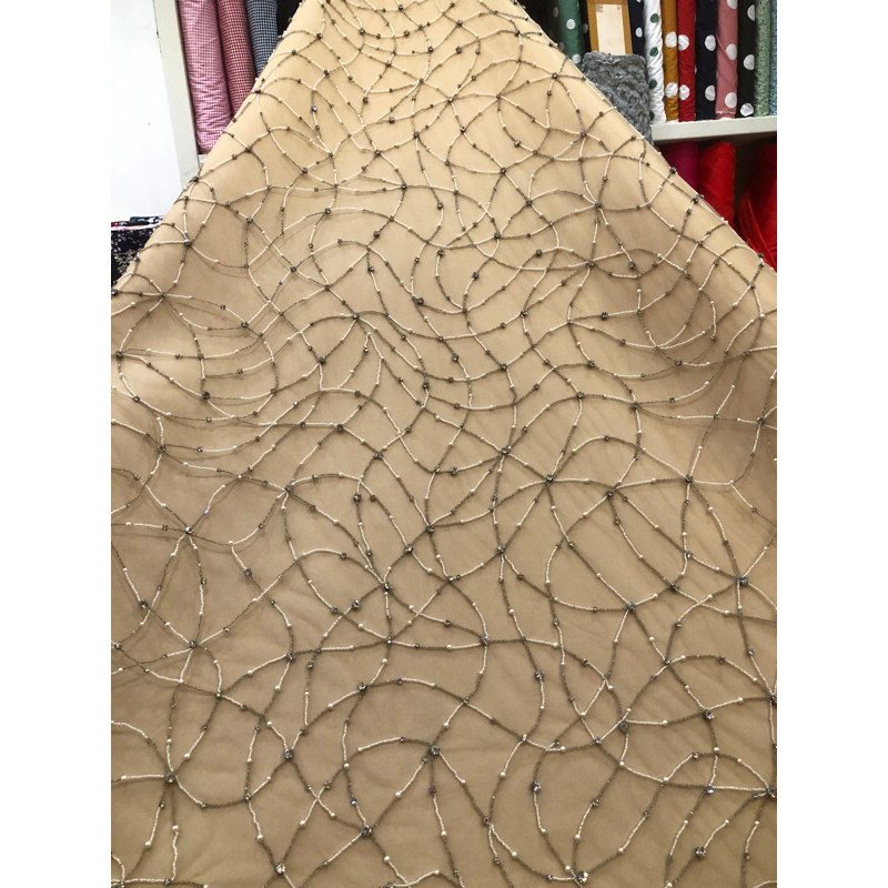 tulle bordir payet