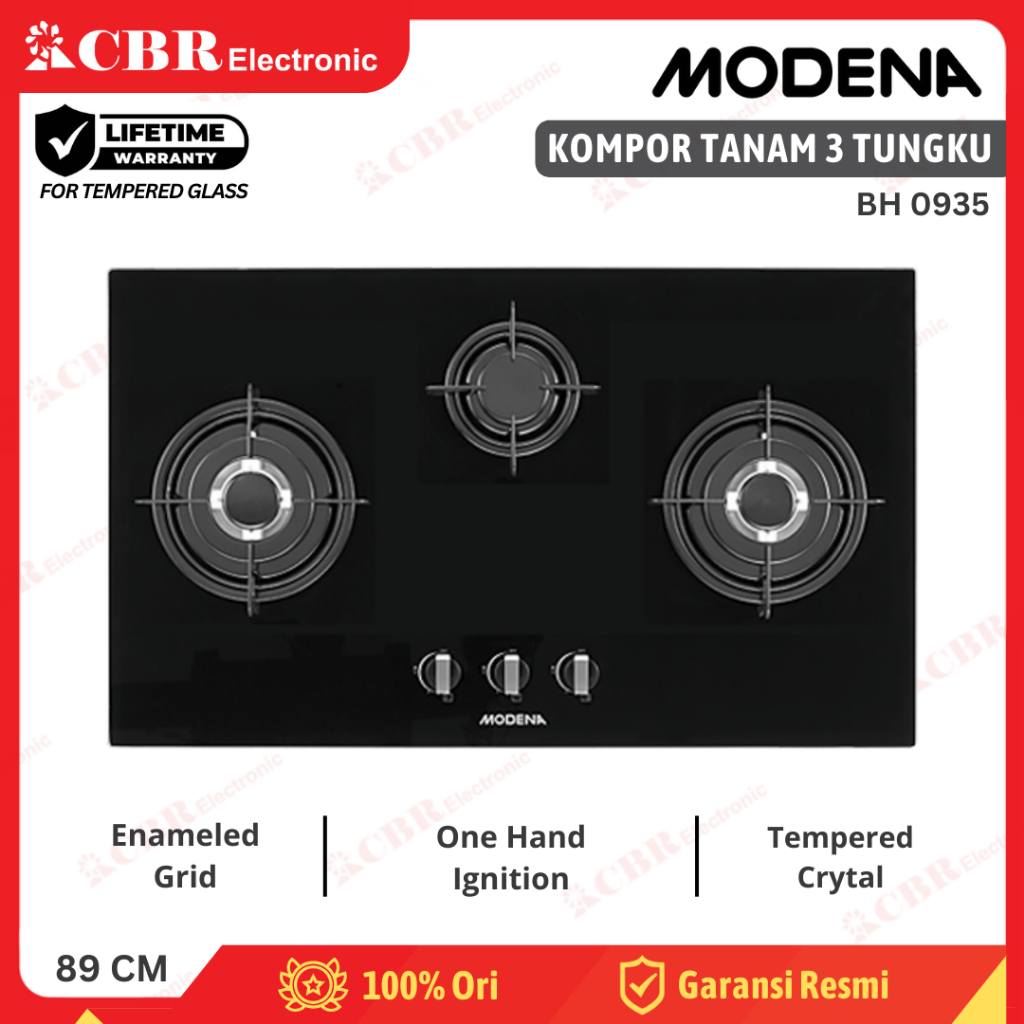 Kompor Tanam MODENA 3 Tungku BH 0935