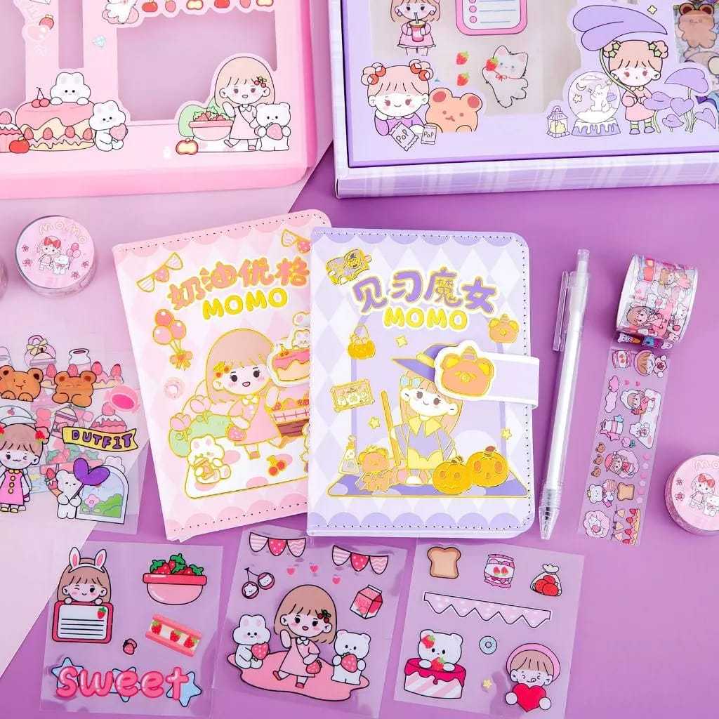 

HJK Diary Set Momo Sauce Original Buku Jurnal Aesthetic Kado Ulang Tahun Edisi Momo