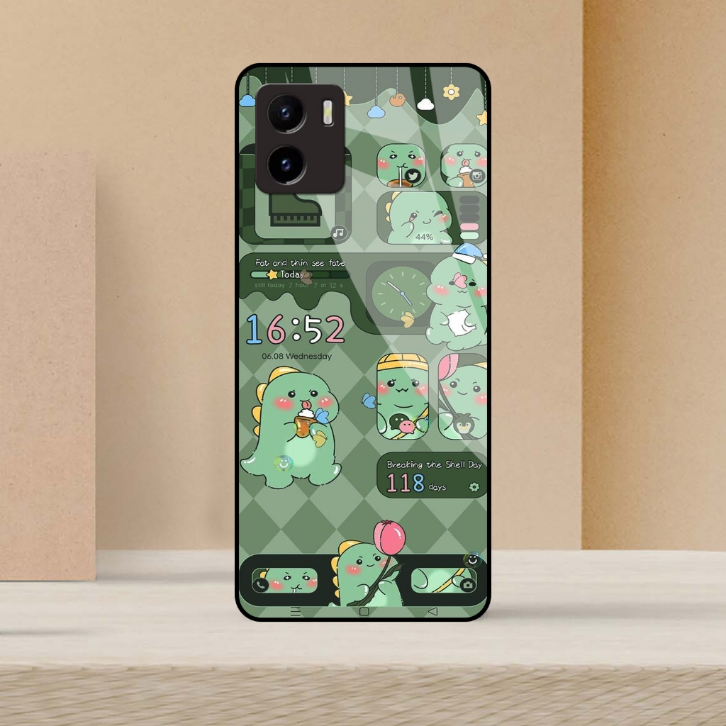 [ DNO ] jasoncellphone Softcase Kaca Kilau VIVO Y15S / VIVO Y01 - Casing Hp - Softcase - Softcase Gl