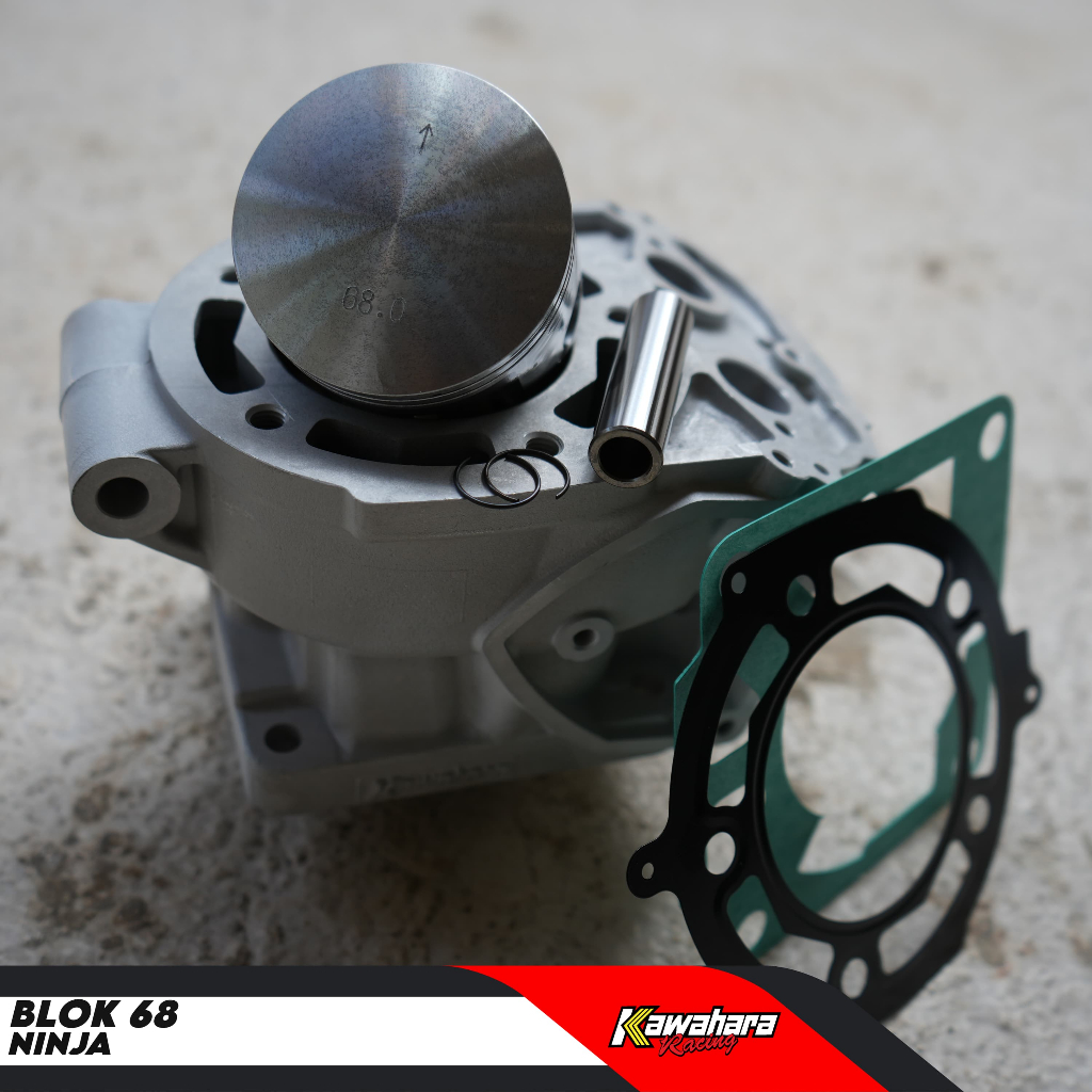 Blok Ninja 2T / Cylinder Blok Ninja R-Ninja RR 2T 68mm Nicasil Kawahara