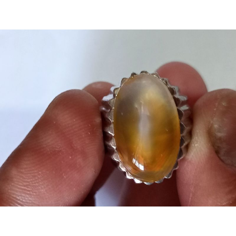 batu akik antik dan unik ring perak tebal pesanan