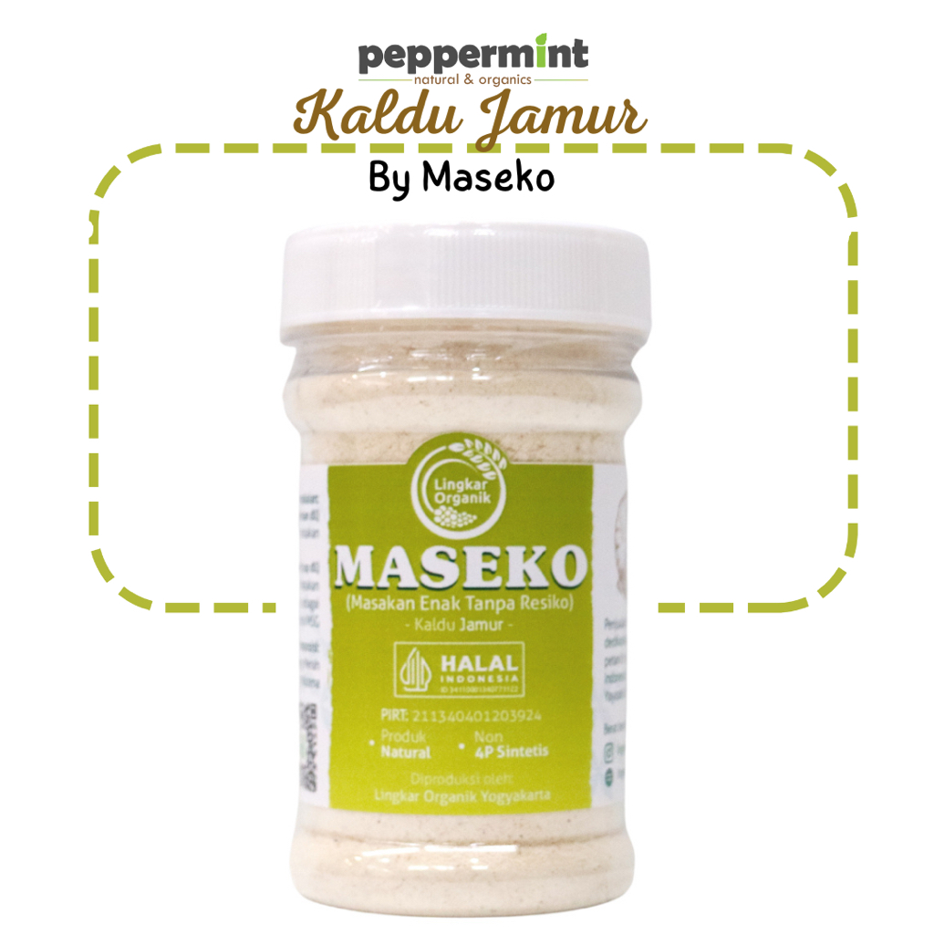 

Lingkar Organik Maseko Kaldu Jamur / Bumbu Dapur Organik (100 gram)