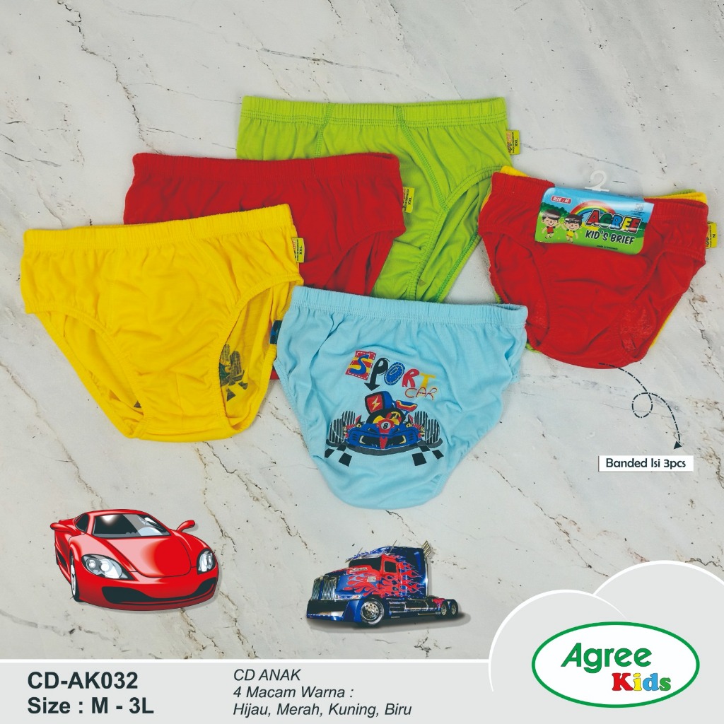 AGREE Celana Dalam Anak Motif SPORT CAR