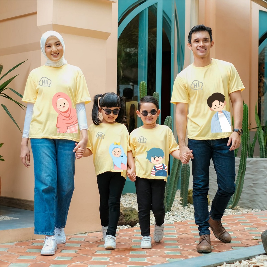 Kaos Couple Family/Keluarga HIJAB COUPLE FAMILY