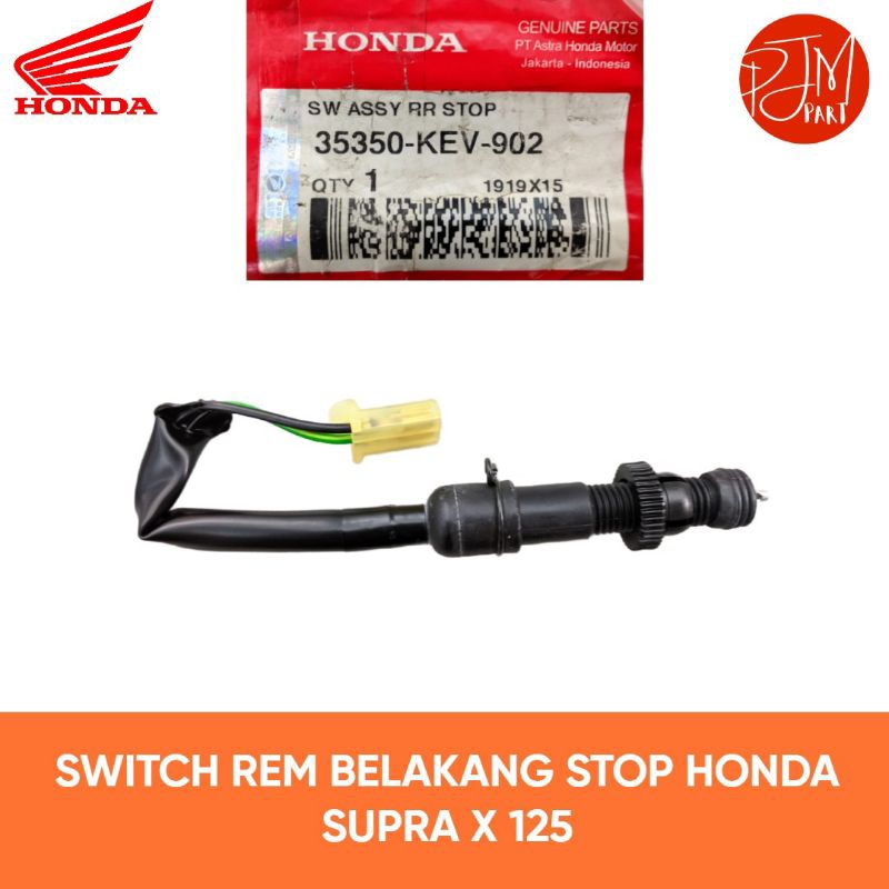 35350-KEV-902 SWITCH REM BELAKANG STOP SW ASSY RR STOP HONDA SUPRA X 125 ORIGINAL